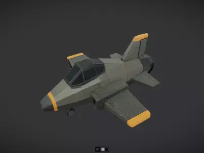 Spacecraft Jet aircraft plane 3dmodel 12 3D model