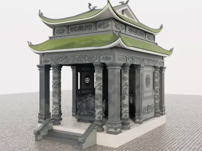 pagoda chinese temple 3D model