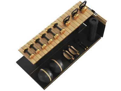 PENT luxury fitness equipment part 2 Black 3D model