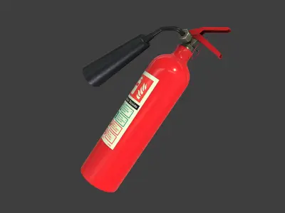Fire Extinguisher Low-poly 3D model