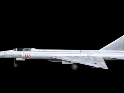 Lavochkin La-250 Anakonda Low-poly 3D model