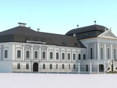 Presidential palace - 2019 reconstruction - Bratislava Slovakia 3D model