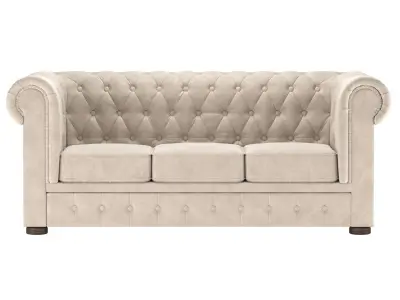 Classic Tufted Chesterfield Sofa Free 3D model