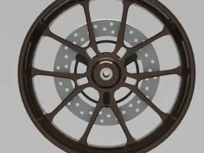 motor cycle rims wheels bike  3D model