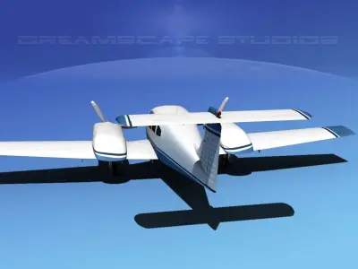 Piper PA-44-180 Seminole V06 3D model