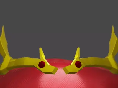 Royal Deer Antlers Free low-poly 3D model