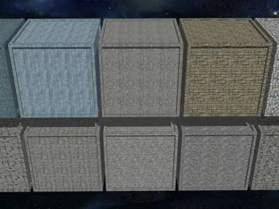 20 Seamless Sci-fi Panels - Fine Grid Texture