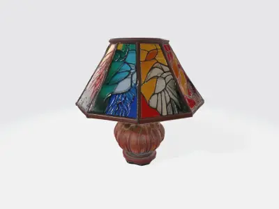 Nostalgic Tiffany Lamp High Poly 3D model