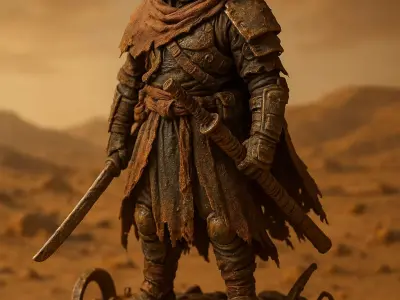 Desert Nomad Samurai  3D model