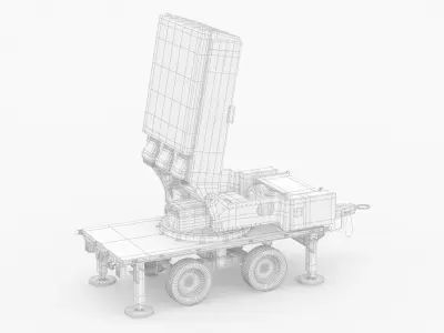 Leonidas High-Power Microwave System Radar 3D model
