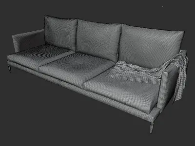 Williams leather sofa Free 3D model