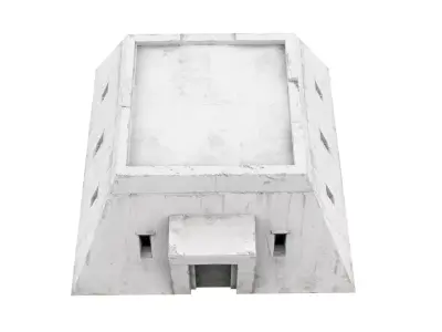 old bunker Low-poly 3D model