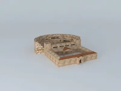 Roman theatre. Merida Free 3D model