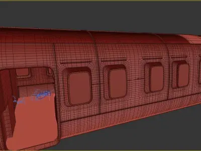 Helicopter Mi 171 interior 3D model