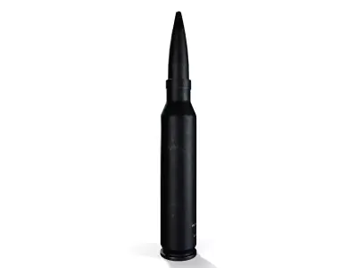 Sci-Fi 50 Caliber Bullet 01 - PBR Game Ready Low-poly 3D model