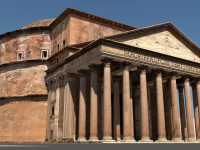 The Pantheon city of rome 3D model