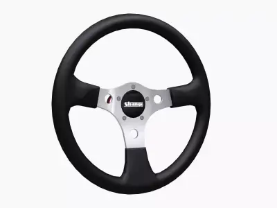 Strange Pro steering wheel Low-poly 3D model