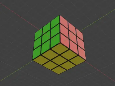 Free Rubix Cube Free low-poly 3D model