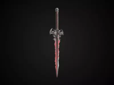 Stylized Orc Sword - Bloodbite - Game Ready 3D model