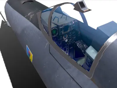 Mikoyan-Gurevich MiG-21 Lancer Low-poly 3D model