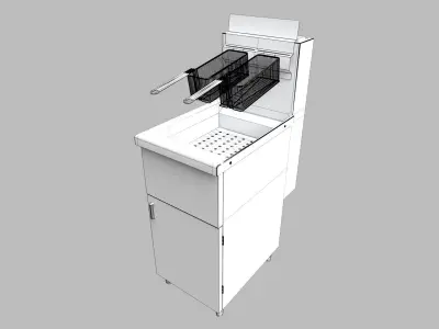 INDUSTRIAL FRYER 3D model