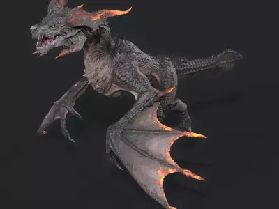  Birds Monsters  Low-poly 3D model