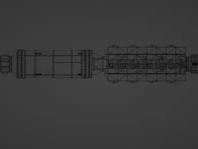 Spacestation - Realistic 3D model of a spacestation 3D model