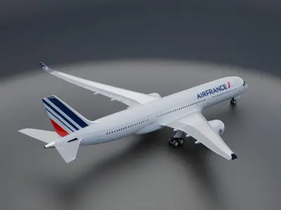 Airbus A350-900 XWB Airfrance Livery 3D model