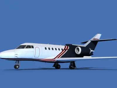 Hawker Siddley 1000 V06 3D model