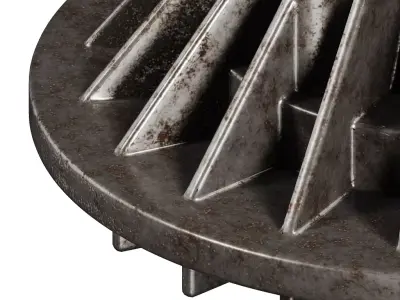 Rusty Engine Cooling Fan Clutch 3D model