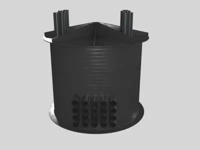 PS cable pits 3D model