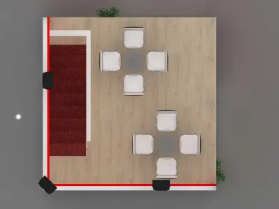 Exhibition Stand - ST0038 3D model