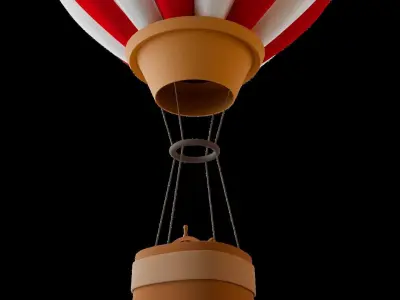 Hot Air Balloon 3D model