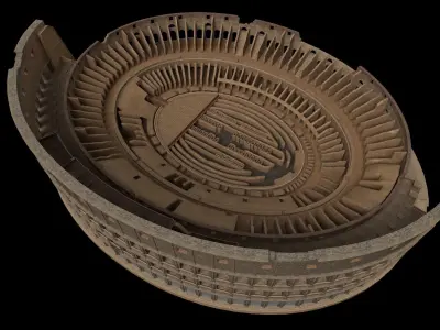 Colosseum - PBR - Textured Low-poly 3D model