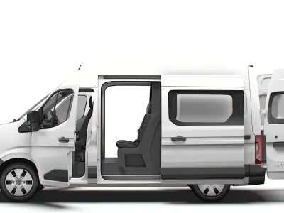 Nissan Interstar L2H3 CrewCab Van HQ Interior 2024 3D model