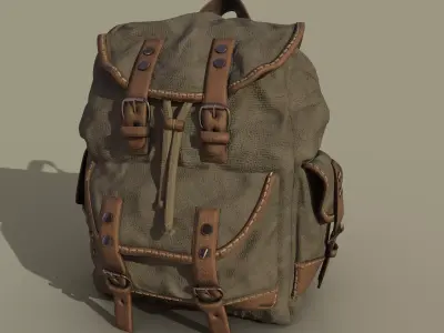 Tactical Backpack    3D Asset Low-poly 3D model