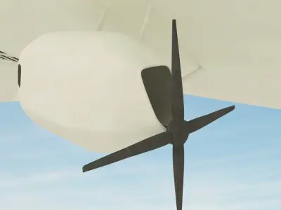 Hindenburg Zeppelin 3D model