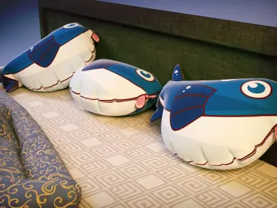  Fish Piilow 3D model