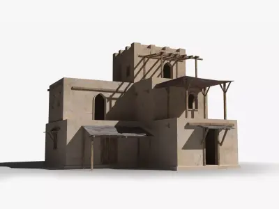 Arab x21 Low-poly 3D model