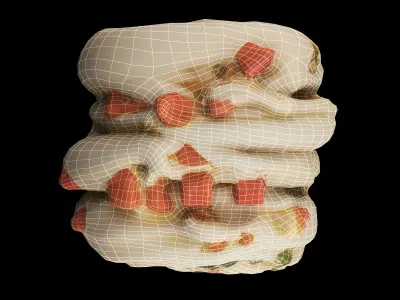 Chinesepastry Low-poly 3D model