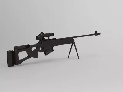 SV-98 sniper rifle 3D model