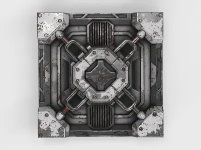 panel sci-fi 06 3D model