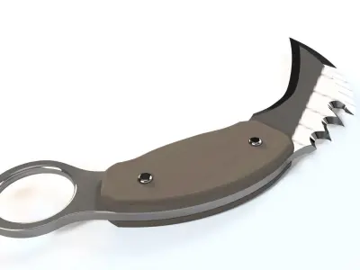 WARRIOR KNIFE Low-poly 3D model