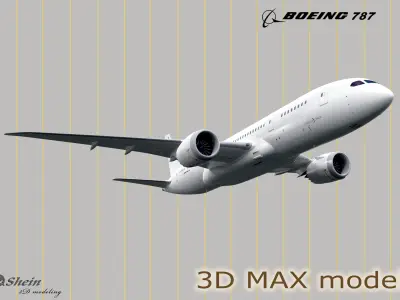BOEING-787 boeing max 3D model