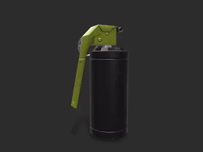 Flashbang Grenade Low-poly PBR Free low-poly 3D model
