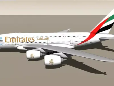 Commercial Aircraft Collection 5 Pack 3D SketchUp 3D model