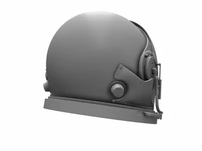 Astronaut Space Helmet - High Poly 3D model