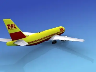 Airbus A300 DHL Cargo2 3D model