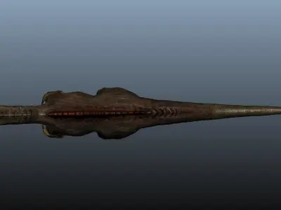 Spinosaurus dinosaur 3D model