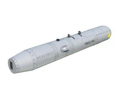 Chinese YINGS-IIIA Integrated Multi-Sensor Targeting Pod Low-poly 3D model